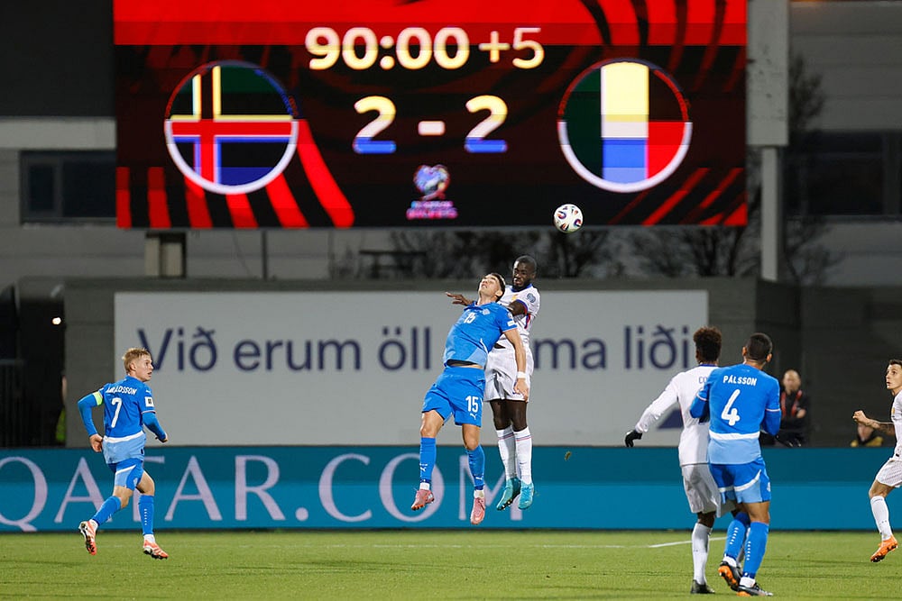 World Cup Qualifier Soccer Match: Iceland vs France