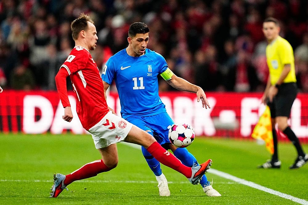 FIFA World Cup 2026 Group C Euopean Qualifiers Denmark Vs Greece_Mikkel Damsgaard