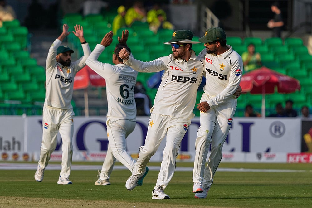 South Africa tour of Pakistan 1st test day 3 photos from Lahore_Salman Ali Agha