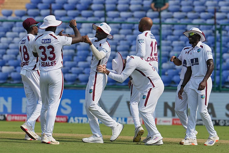 West indies tour of India, 2nd test cricket day 5 photo highlights_Justin Greaves