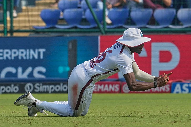 West indies tour of India, 2nd test cricket day 5 photo highlights_Justin Greaves