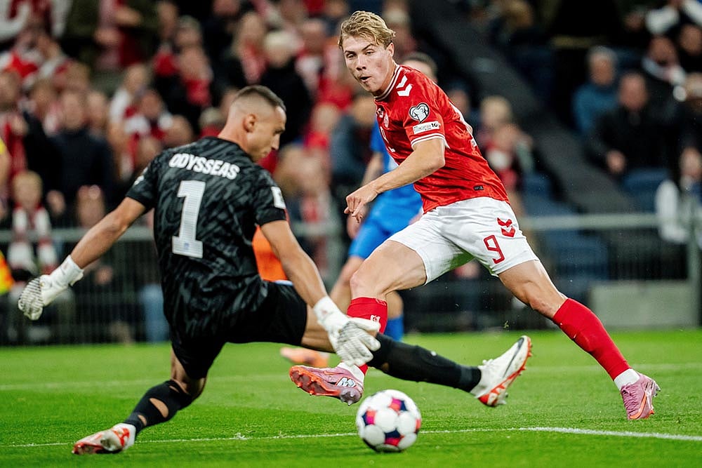 FIFA World Cup 2026 Group C Euopean Qualifiers Denmark Vs Greece_Rasmus Hoejlund
