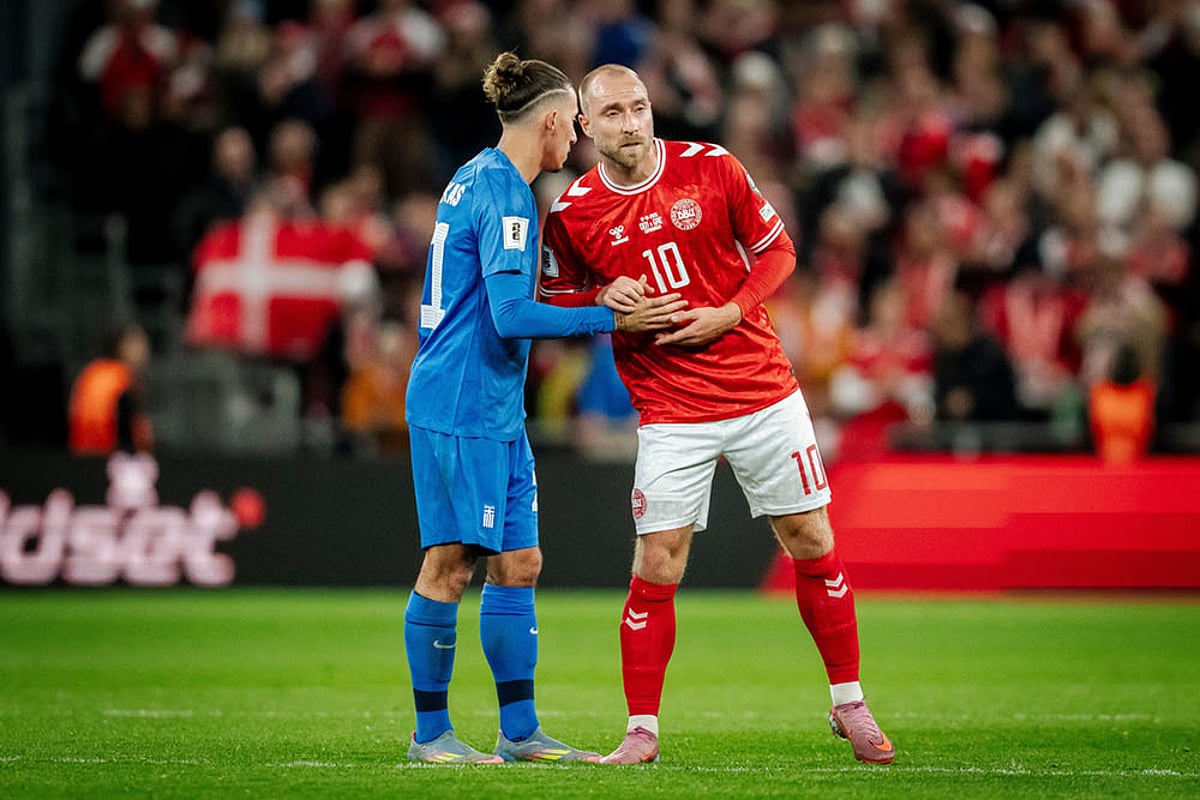 FIFA World Cup 2026 Group C Euopean Qualifiers Denmark Vs Greece_Kostas Tsimikas