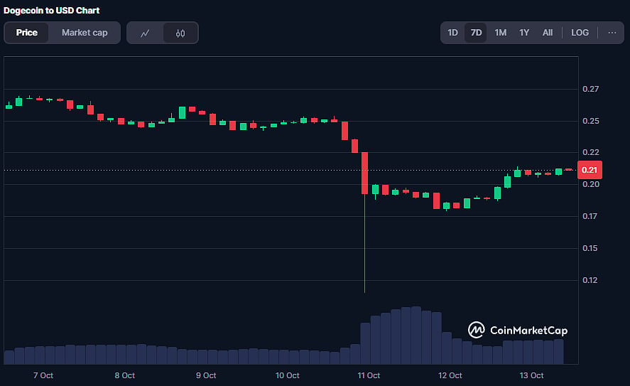 DOGE Coin Price Chart