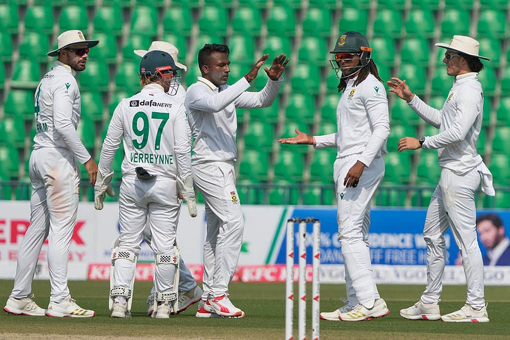 South Africa tour of Pakistan 1st test day 3 photos from Lahore_Senuran Muthusamy