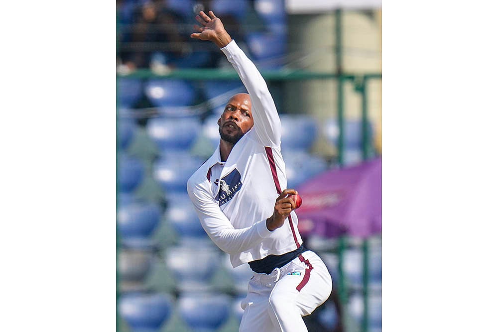 West indies tour of India, 2nd test cricket day 5 photo highlights_Roston Chase 