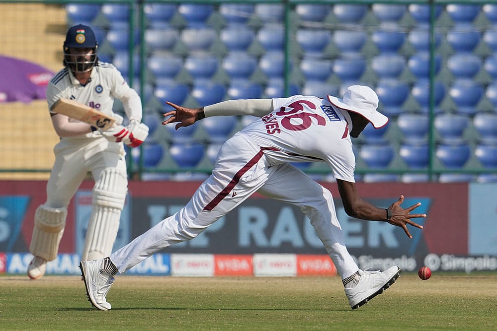 West indies tour of India, 2nd test cricket day 5 photo highlights_Justin Greaves