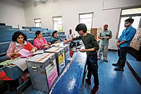 Can A Campus Be Apolitical In A Political Society? Photo: Imago : Restricted Freedom: A student casting his vote at Ramjas College, New Delhi, on September 18, 2025