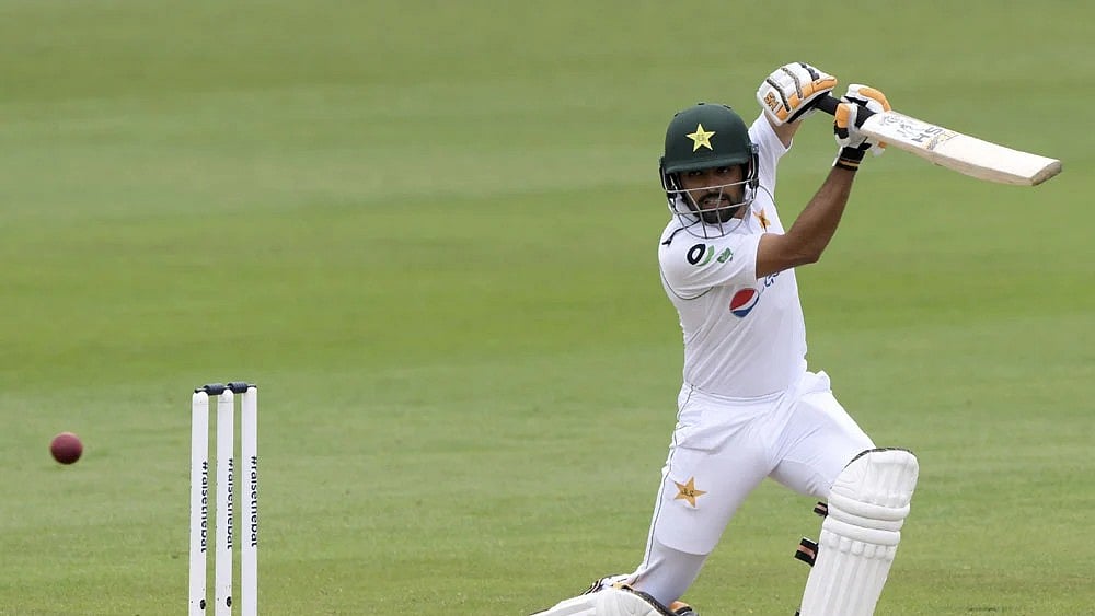 Babar Azam in action.