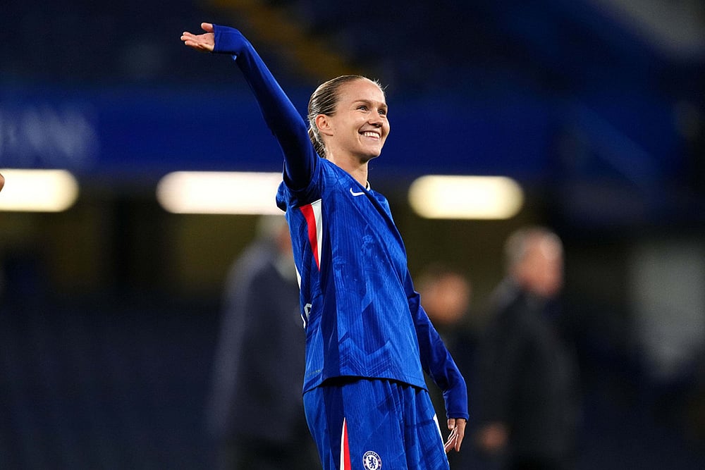 UEFA Womens Champions League soccer match Chelsea Vs Paris FC photos_ Guro Reiten 