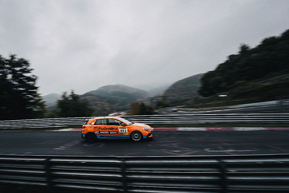 ADAC Nurburgring Langstrecken-Series Driver Akshay Gupta driving the 491 Hyundai i30N