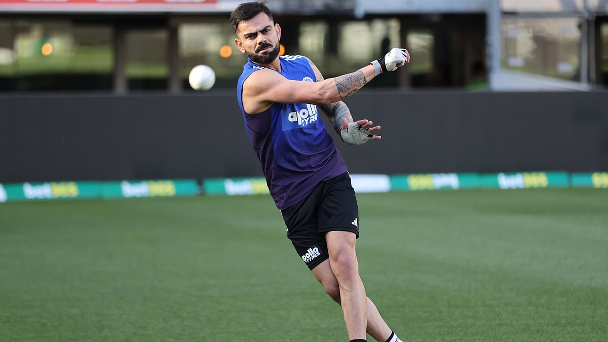 BCCI : Virat Kohli in training ahead of India's first ODI match against Australia on Sunday.