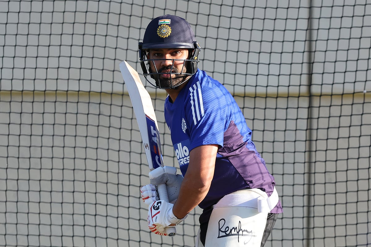 India Vs Australia Cricket 2025 IND Vs Aus 1st ODI Team India practice session_Rohit Sharma