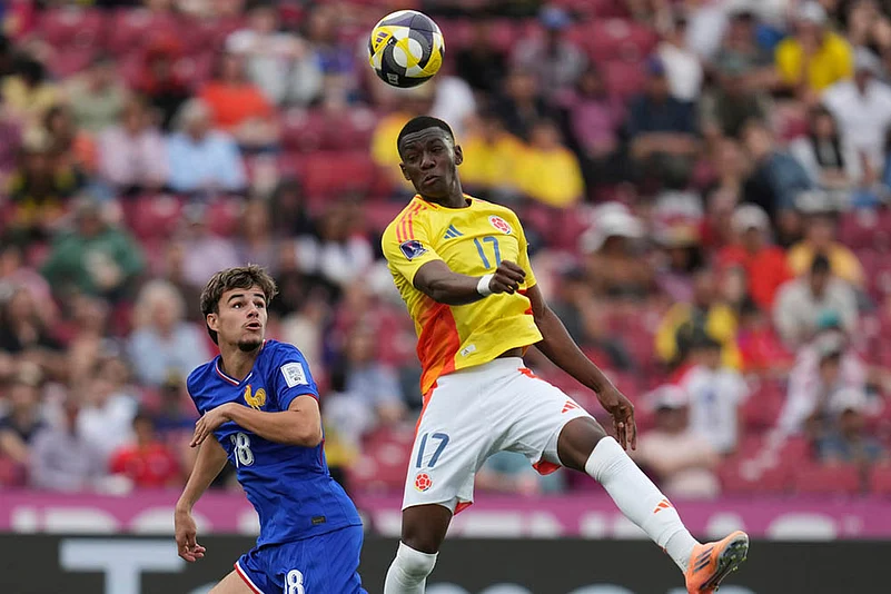 FIFA U-20 World Cup Chile 2025 Colombia Vs France football match photos_Juan Arizala