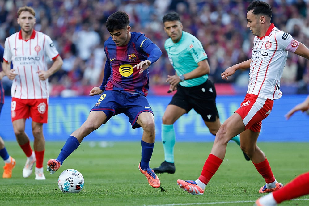 Spain soccer La liga Barcelona vs Girona match photos_Arnau Martinez