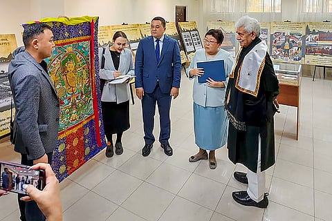Manoj Sinha visits Russia's Kalmyk Museum