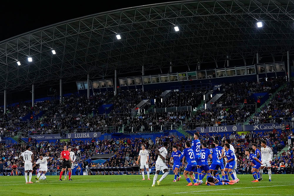 La Liga soccer match: Getafe vs Real Madrid