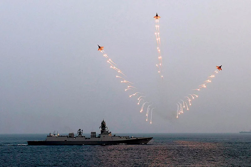 PM Modi celebrates Diwali with naval personnel