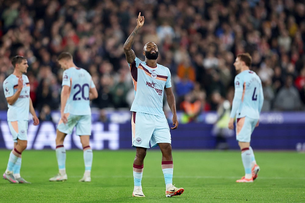 Britain soccer Premier League 2025-26 West Ham United Vs Brentford football photos_Igor Thiago