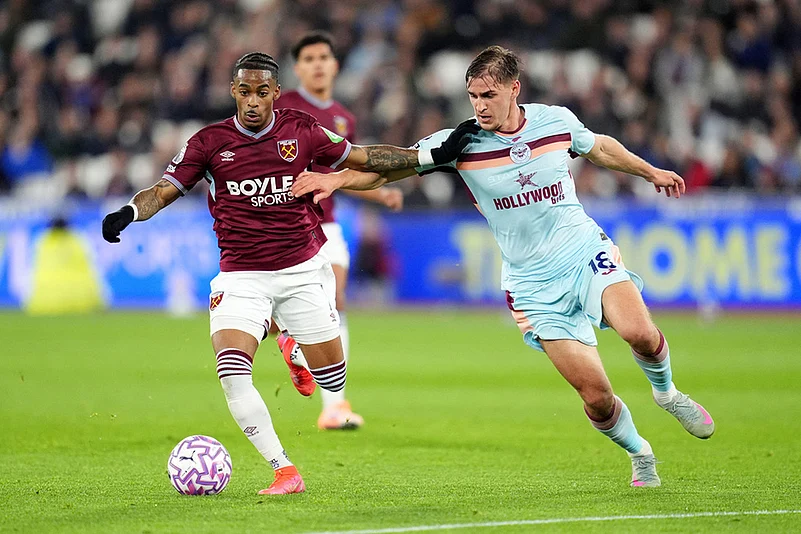 Britain soccer Premier League 2025-26 West Ham United Vs Brentford photos_Crysencio Summerville
