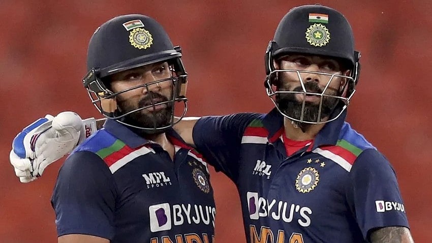 File Photo : File image of Rohit Sharma and Virat Kohli during an ODI match in 2021