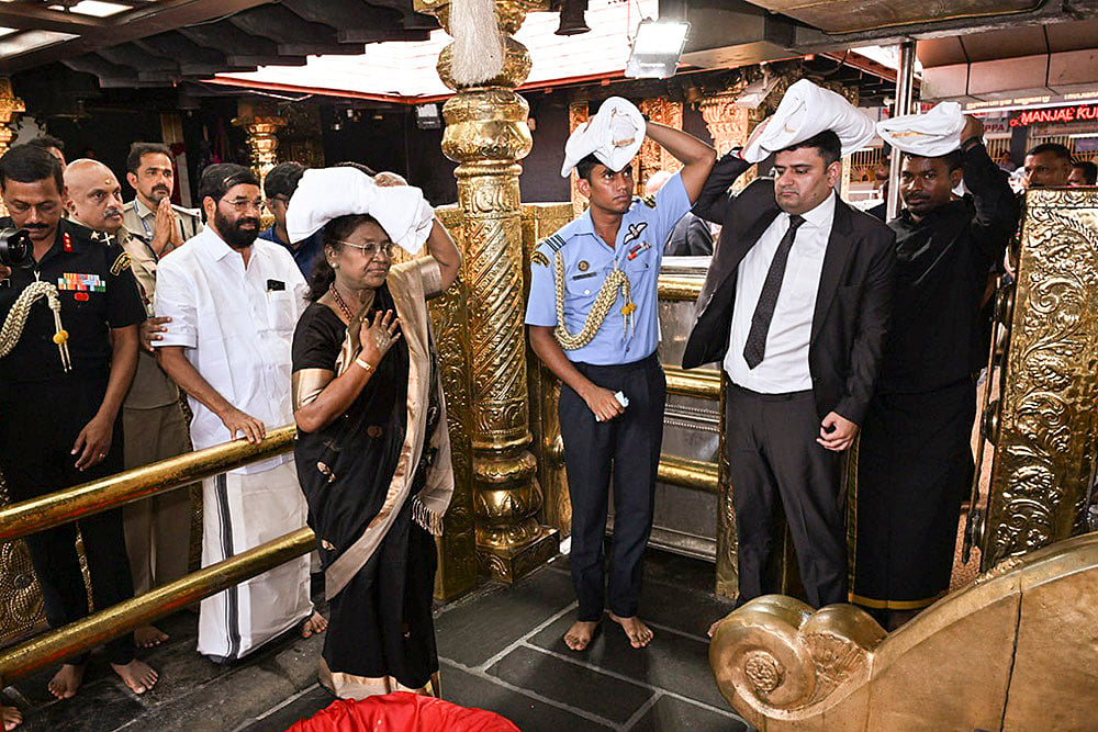 President Murmu at Sabarimala Temple