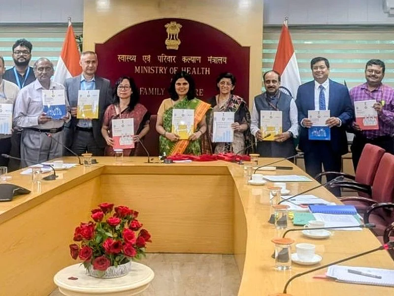 Punya Salila Srivastava, Secretary of Health and Family Welfare with senior officials