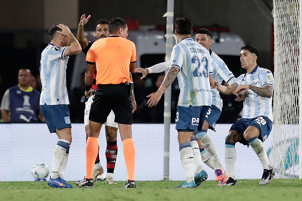 Brazil Argentina Copa Libertadores Semi-final 1st Leg Flamengo vs Racing Club: Jesus Valenzuela