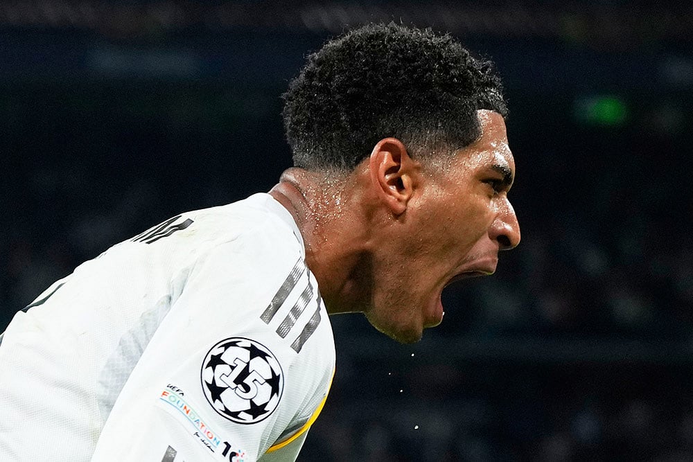 UEFA Champions League football match Real Madrid Vs Juventus_Jude Bellingham