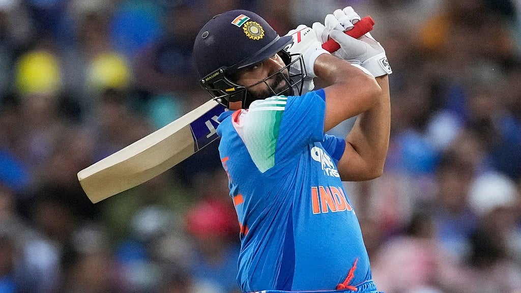 AP : India's Rohit Sharma bats against Australia during the third one-day international in Sydney.