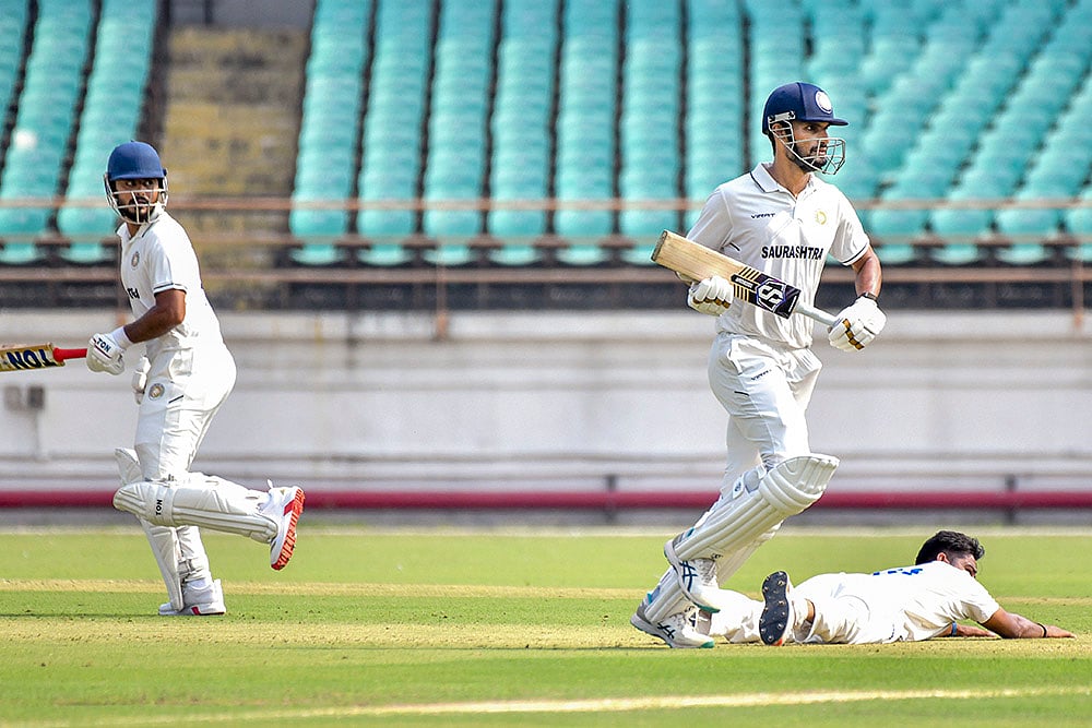 Ranji Trophy 2025-26 Saurashtra vs Madhya Pradesh Ranji Cricket Day 1_Chirag Jani