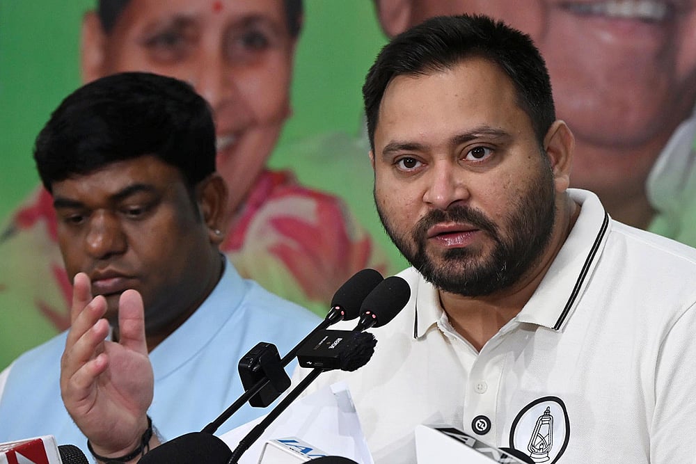 | Photo: PTI : The RJD leader also alleged that Chief Minister Nitish Kumar and Prime Minister Narendra Modi have not done anything constructive for Bihar. 