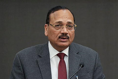 In this file photo, Supreme Court judge Justice Surya Kant speaks during a felicitation function organised by All India Senior Advocates' Association for the newly appointed Supreme Court judges, in New Delhi. Chief Justice of India B.R. Gavai has recommended to the Centre the name of Justice Kant as the next CJI. 