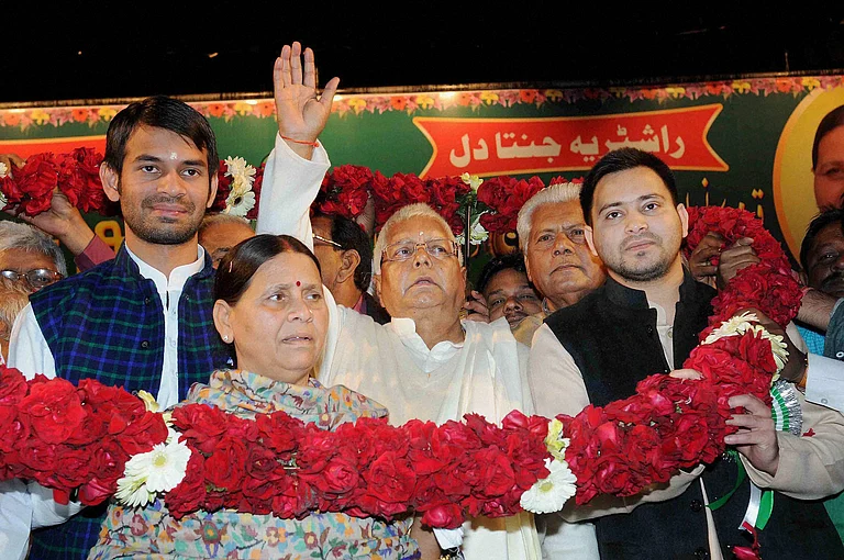 As Bihar stands on the precipice of another electoral crucible next month, Lalu is once again remembered as a patron saint. - PTI