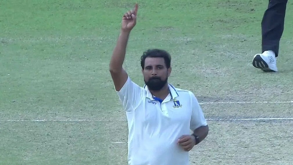 JioHotstar : Mohammed Shami knocks on selectors’ door with fiery five-wicket haul in Ranji Trophy 2025-26 against Gujarat.