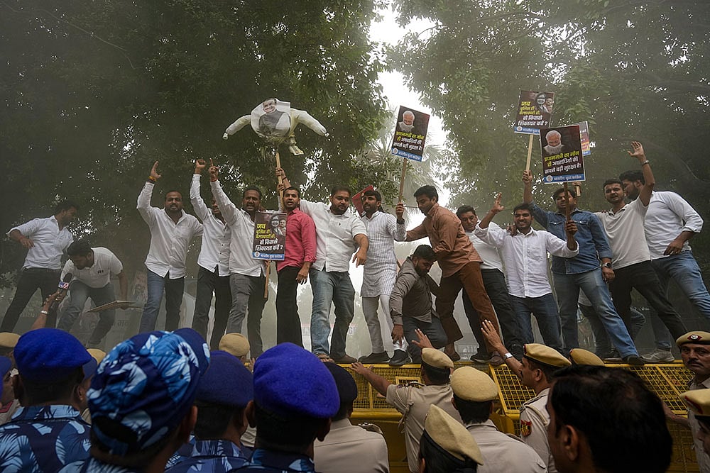 IYC protest in Delhi
