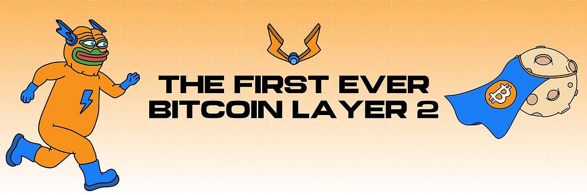 Crypto meme coin ad for Bitcoin Hyper (HYPER) featuring a superhero character