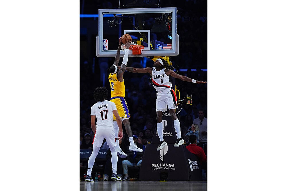 NBA Basketball: Los Angeles Lakers vs Portland Trail Blazers