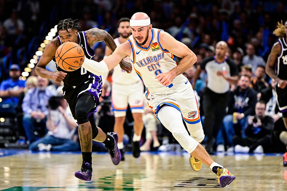 NBA 2025 Oklahoma City Thunder vs Sacramento Kings basketball game_Alex Caruso 