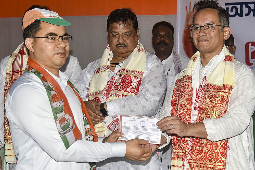 Gaurav Gogoi welcomes new leader to Congress