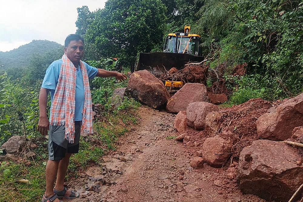 Landslide in Odishas Gajapati