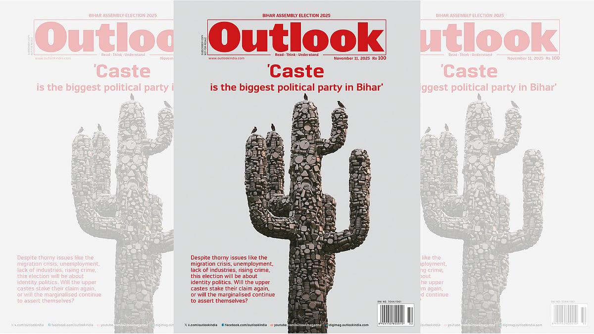 Artwork by Subodh Gupta; Photo by Suresh K Pandey  : Outlook Cover