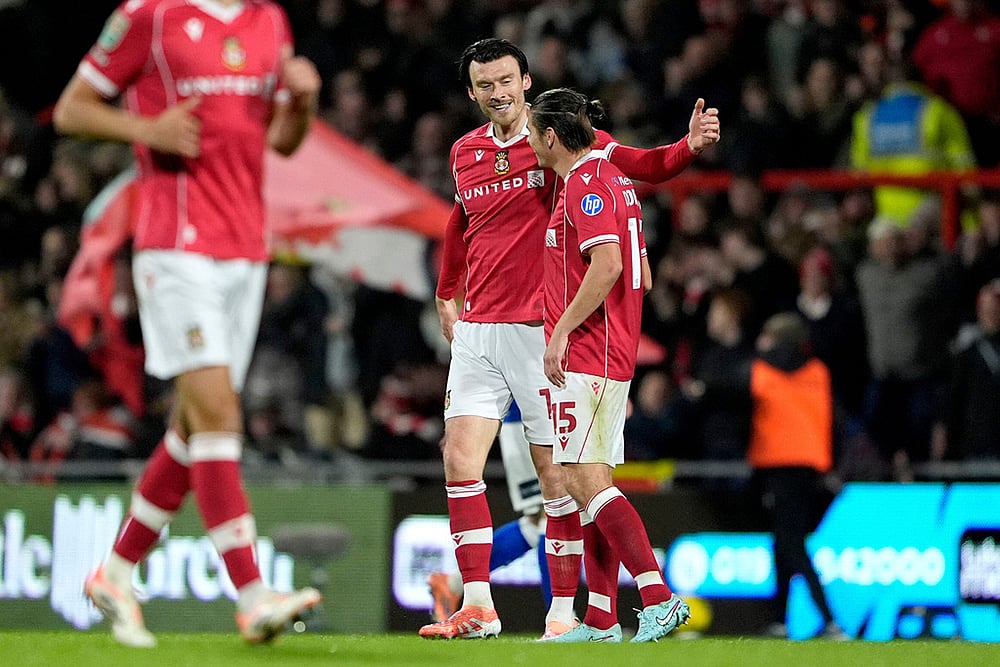 Britain Soccer English League Cup EFL match Wrexham vs Cardiff City_Kieffer Moore