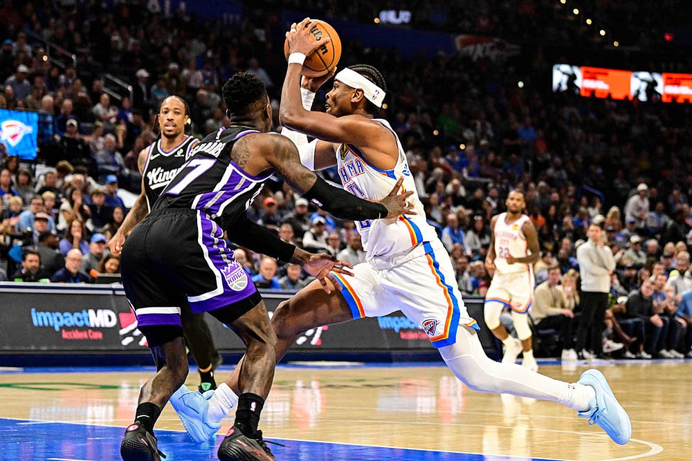 NBA 2025 Oklahoma City Thunder vs Sacramento Kings basketball game_Shai Gilgeous-Alexander