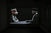 Photo: Imago/Funke Foto Services : Politically Charged: A still from Simon Wachsmuth’s film From Heaven High (2025), presented at 
the Courthouse Lehrter Straße venue