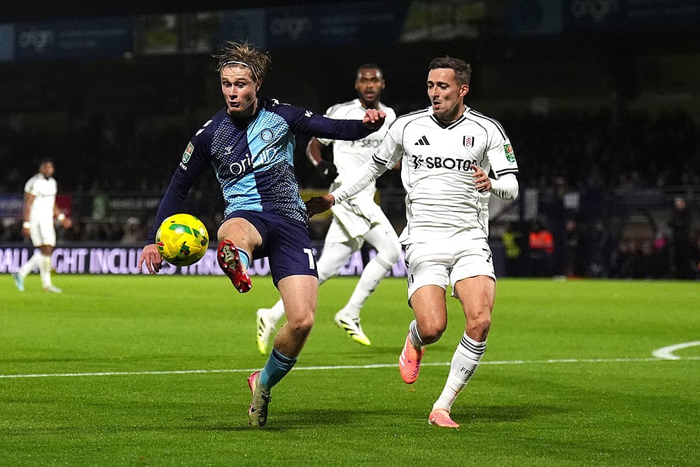 Britain Soccer English League Cup EFL match Wycombe Wanderers vs Fulham_Sam Bell