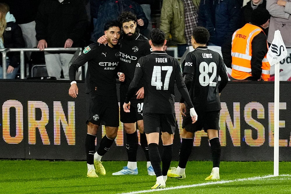EFL Cup 2025-26 Fourth Round Swansea City vs Manchester City: Omar Marmoush