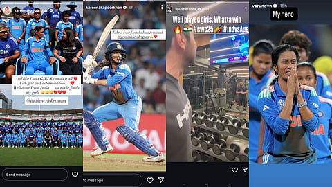 Celebs react to Women cricket team's win against Australia