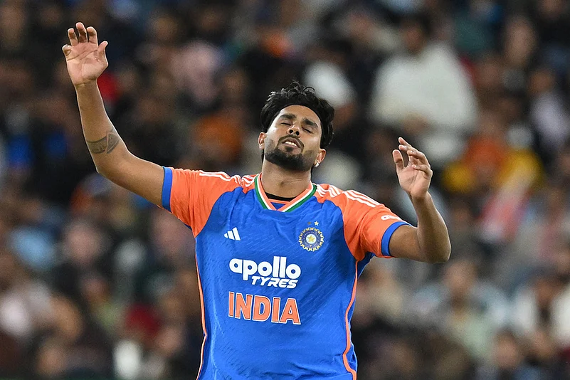 Indias tour of Australia: Ind vs Aus 2nd t20 Cricket photos_Harshit Rana
