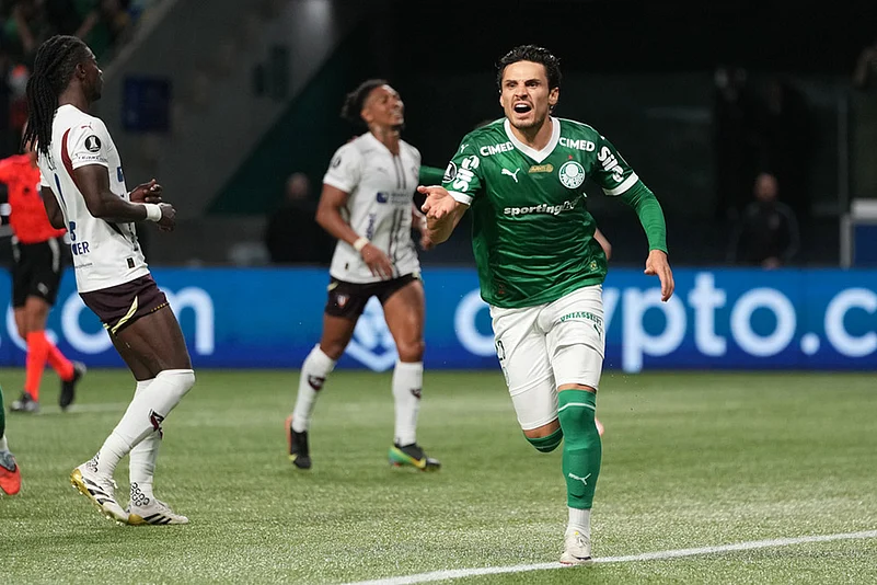 Brazil Ecuador Soccer Copa Libertadores Semi-Final Second Leg Palmeiras Vs LDU Quito_Raphael Veiga